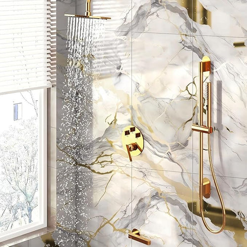 10pcs Thick Marble Peel and Stick Waterproof Wall Panels, Heat-Resistant - Image 2