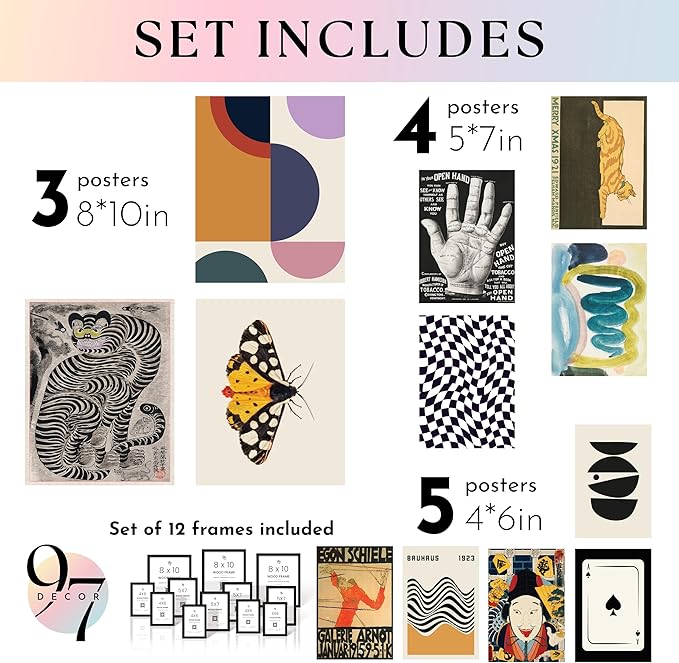 97 Decor Vintage Eclectic Wall Art Collage - Image 2
