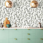 Livebor Olive Leaf Wallpaper Peel and Stick Leaf Contact Paper 17.7inch x - Image 3