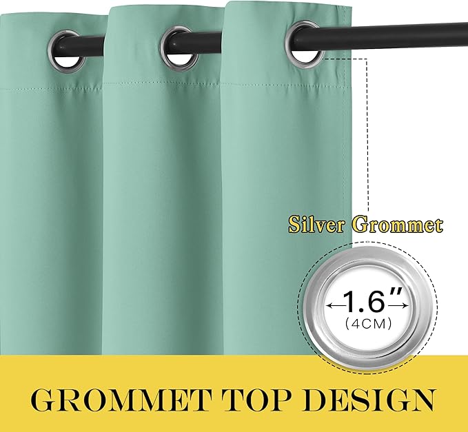 NICETOWN Blackout Sliding Glass Door Curtains, Room Darkening Thermal Insulated - Image 5