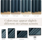 NICETOWN Blue Velvet Curtains 102 inches Long - Image 7