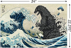 Godzilla - Great Wave Wall Poster, 34L" x 22.4W", Unframed Version - Image 3