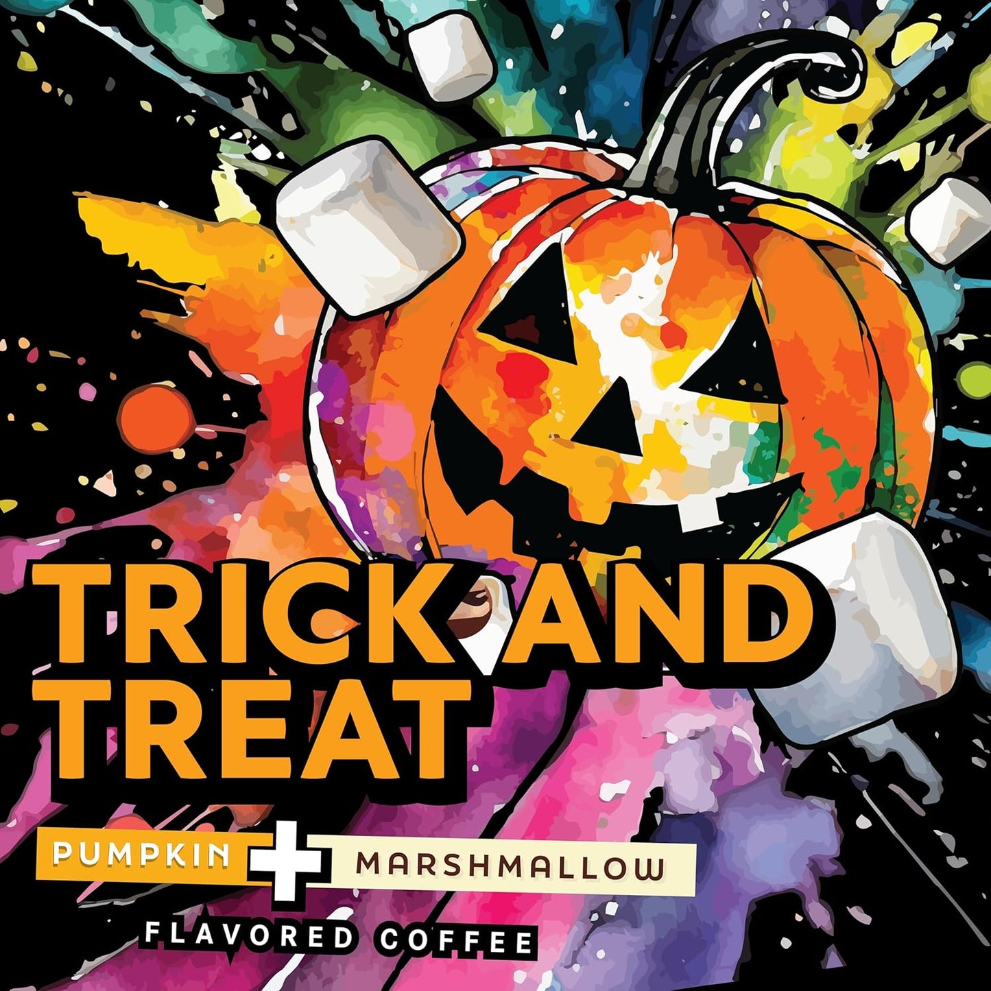 Java Factory Coffee Pods Pumpkin and Marshmallow Flavored Coffee Compatible with K Cup Brewers Including 2.0, Trick and Treat, 40 Count