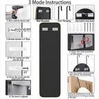 SCWF-GZ 47x14 Mirror Rectangle Full Body Length Door Hanging Wall Mounted - Image 6