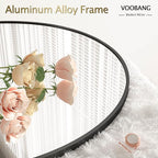 VooBang Round Mirror 19.6" Black Wall Mounted Circle Mirrors Vanity Mirror - Image 3