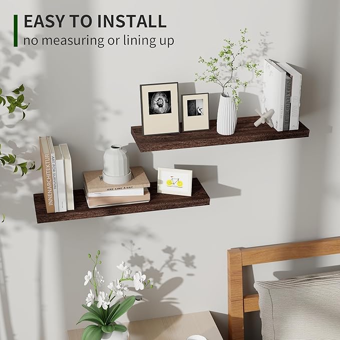 Marsmiles Wood Floating Shelves - Image 4