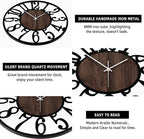 LEIKE Large Wall Clocks for Living Room, Non Ticking, Battery Operated - Image 3