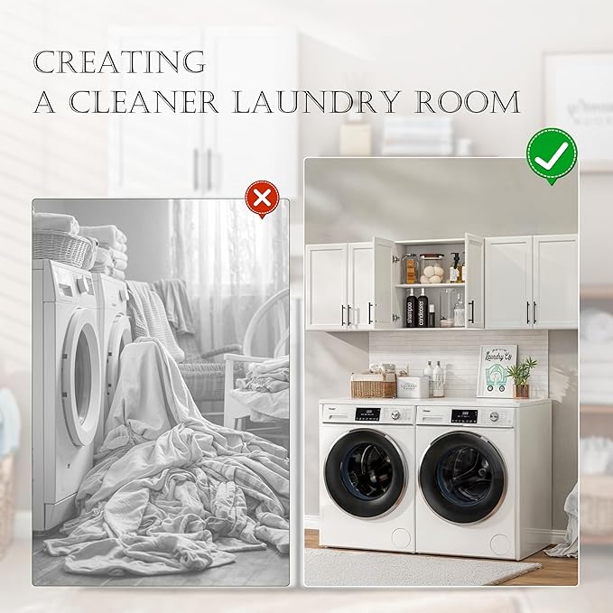 FIMELLO 70.8" W Wall Cabinets for Laundry Room, Cabinets for Laundry - Image 6