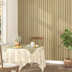 Brown 3D Wood Wall Panels Peel and Stick Fluted Wall Slat Panels 23.6"x197" - Image 2