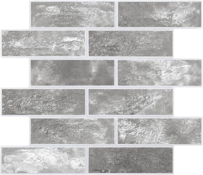 8-Pack 3D Faux Brick Acoustic Wall Panels, 11.8" x 11.8" PET Soundproof & Noise by premiumqualitypeelandsticktile