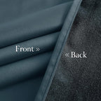 NICETOWN Slate Blue Blackout 90 inch Velvet Curtains - Image 6
