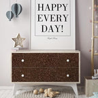CHIHUT Dark Brown Glitter Wallpaper Peel and Stick Sparkle Glitter Contact - Image 3