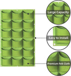 LITLANDSTAR Hanging Planter, 18 Pocket Vertical Wall Mounted Grow Bag, Modern - Image 4