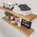 BAOBAB WORKSHOP Natural Wood Floating Shelves by BAOBABWORKSHOP
