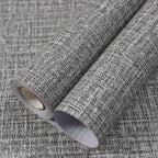 WADILE Grasscloth Peel and Stick Wallpaper 15.7in x 393.7in, Textured Contact by WADILE