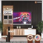 Avana Modern Acoustic Wood Wall Panels – 47.2 x 12.6 Inch Smoke Oak Acoustic - Image 7