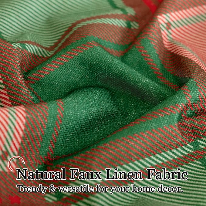 Lajode Red and Green Curtains for Living Room - Image 4