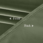NICETOWN Sage Green Velvet Curtains 90 inches Long 2 Panels, Semi Room - Image 9