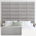 IFNOW Upholstered Wall Mounted Headboard, 3D Soundproof Wall Panels Peel and by IFNOW