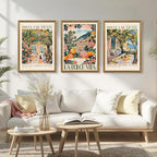 SYWENNOI 3 Pieces Wood Framed Italy Scenes Canvas Wall Art, Tuscan Wall Decor - Image 4