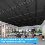 Art3d Drop Ceiling Tiles 48x24, Decorative PVC Ceiling Panels, Waterproof - Image 4