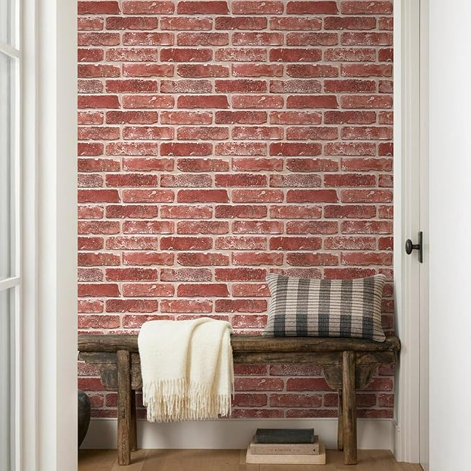 Commomy 3D Peel and Stick Brick, Ultralight Thin PVC Faux Brick Wall Panels - Image 8
