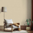 TANONE Khaki Contact Paper Peel and Stick Wallpaper, Grasscloth Beige Wallpaper - Image 3