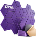 22 Pack Self-Adhesive Acoustic Panels 12" X 10" X 0.4" by Dailycooper