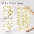 Jeweluck Yellow Polka Dot Wallpaper Yellow and White Peel and Stick Wallpaper - Image 5