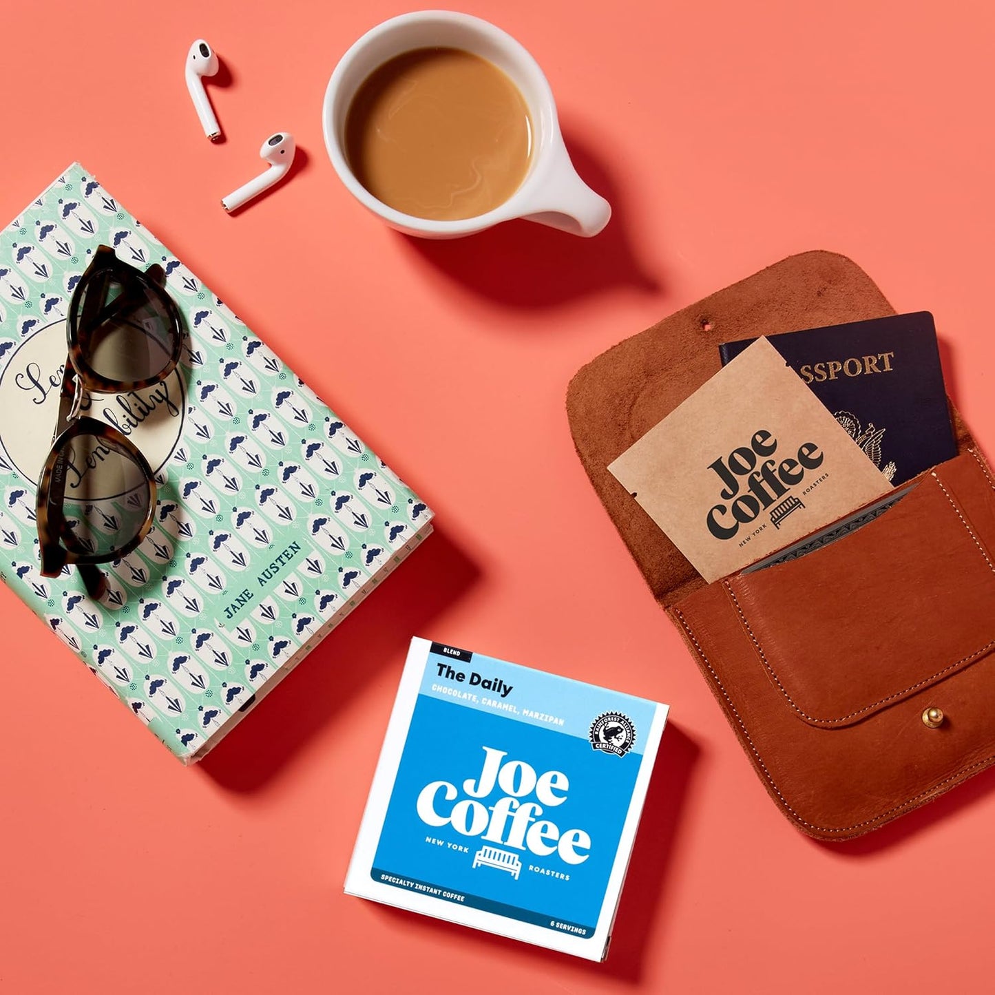 Joe Coffee Company - The Daily Specialty Instant Coffee Packets (6 Sachets) | NYC Roaster, Kosher, Climate-Friendly