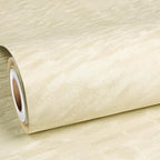ReWallpaper 30inx16.5ft Beige Wallpaper Peel and Stick Modern Velvet Flocked by ReWallpaper