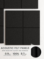 Bumusty Large Felt Bulletin Board, 30 Push Pins, 70 Adhesive Tabs - Image 3