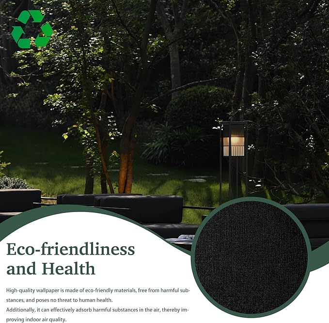 Dimoon 590''x17.7'' Peel and Stick Wallpaper Black Contact Paper - Image 9