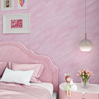 ReWallpaper 30inX16.5ft Peel and Stick Velvet Wallpaper Pink Velvet Flocked by ReWallpaper