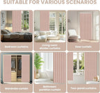 AJAZZ Blackout Curtain with Curtain Rods Included Invisible Accordion Doors - Image 6