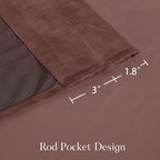 NICETOWN Pink Velvet Curtains 120 inches - Image 2