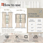 Lajode Linen Blackout Curtains for Living Room - Image 9