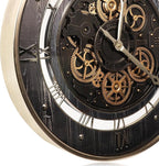 HOIBAI Wall Clock, 24 Inch Moving Gears Clock Large Wall Clock - Image 4