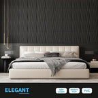 Art3d 24-Pack 3D Wall Panels for Interior Home Décor, PVC Wavy Textured Accent - Image 2