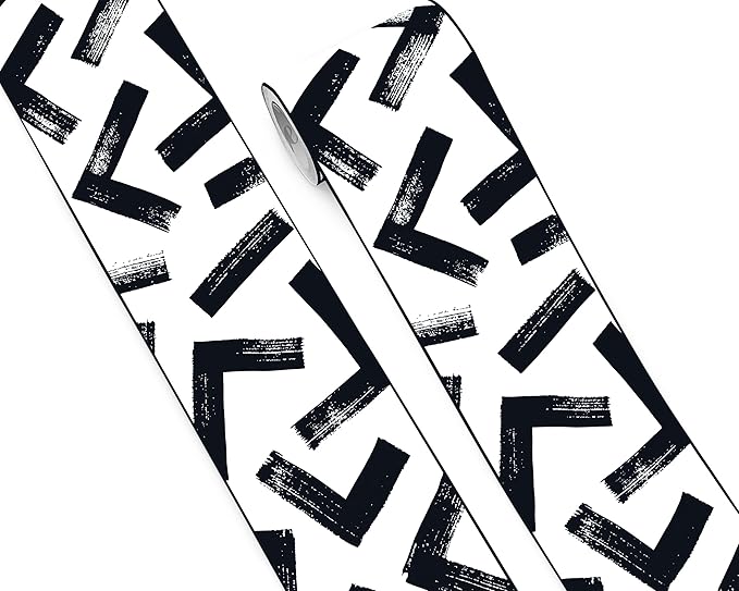 FLFK Black and White Design Wallpaper Border by FLFK