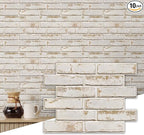 Commomy 3D Peel and Stick Brick, Ultralight Thin PVC Faux Brick Wall Panels by CommomyDecor