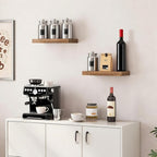 Vervida® 3 Pack Rustic Brown Floating Shelves, Holds Up to 38 Lbs, - Image 7