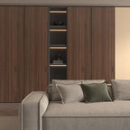 BOMENG Large Walnut Wood Contact Paper Matte 48"x197" Dark Brown Wood Wallpaper - Image 9