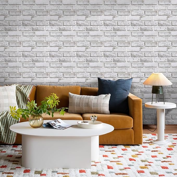 COMSTICKC 3D Faux Brick Wall Panel Peel and Stick, Small Size, Ultra-Light PVC - Image 6