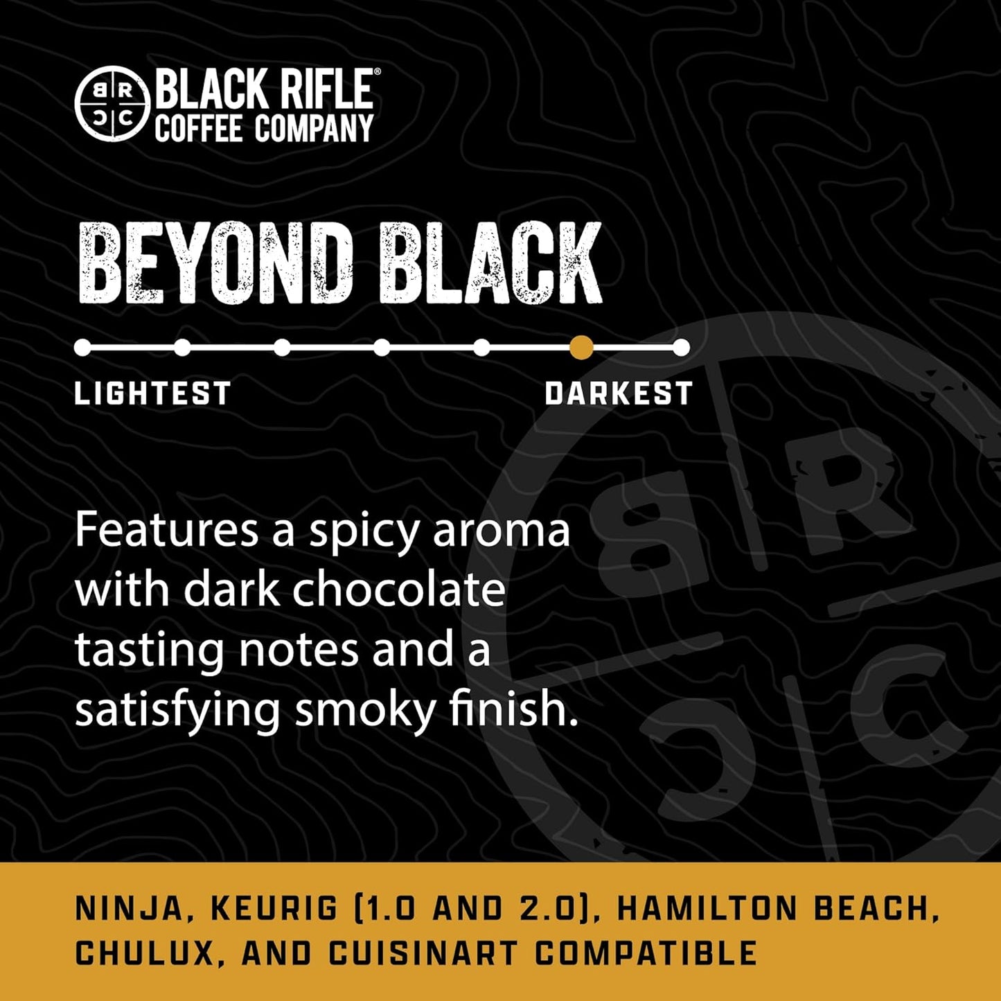 Black Rifle Coffee Company Dark Roast K Cups - Single Serve K Cups Coffee Pods - Kcup Pods Compatible with Keurig 1.0 & 2.0 - Made from Pure Arabica Beans (Beyond Black, 84 Count)