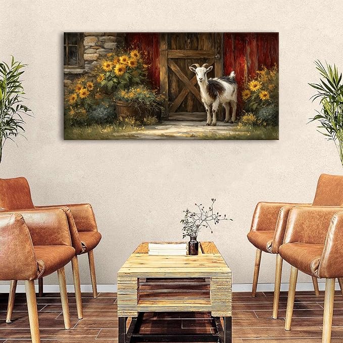 AIYISU Sunflower Wall Art Farmhouse Pictures Wall Decor Vintage Floral Prints - Image 3