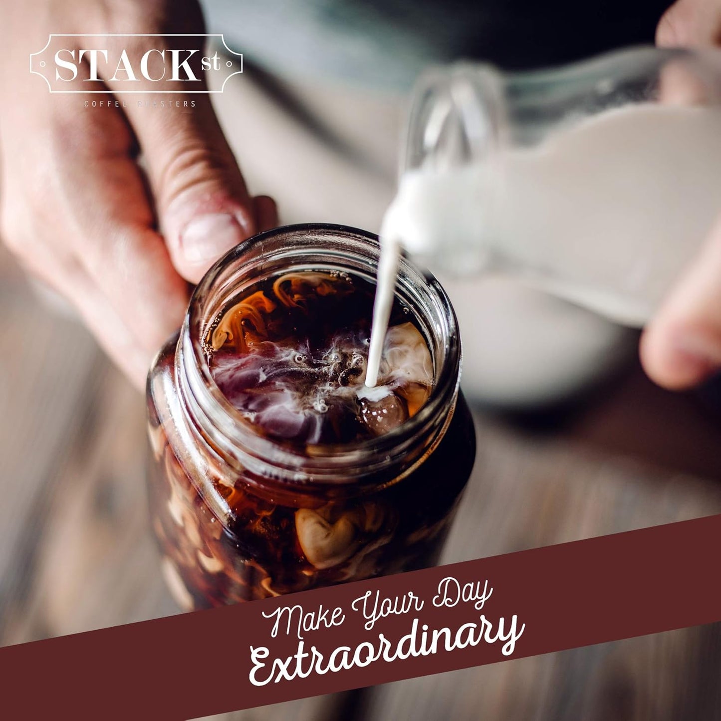 Organic Cold Brew Coffee Coarse Ground 1 LB - Colombian Supremo Reserve Flavor Dark Roast Coarse Grind - 100% Arabica Beans - Handcrafted, Single Origin, Micro Roast, Direct Trade – By Stack Street