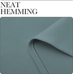 NICETOWN Greyish Blue Curtains for Sliding Glass Door, 84 inch Long, Grommet - Image 6