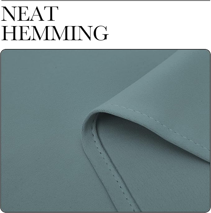 NICETOWN Greyish Blue Blackout Curtains Panels - Image 8