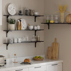 DINZI LVJ Long Wall Shelves, 47.3Inch Wall Mounted Shelves Set of 2, Extra - Image 7